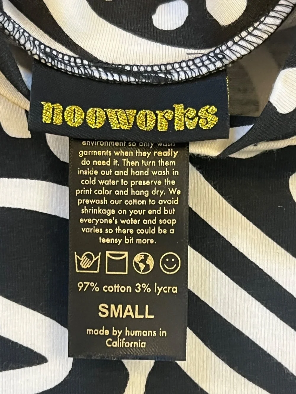 NOOWORKS PUFF TOP in RIPPLE - Picture 2 of 3